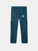 Pantaloni blu petrolio LARAPAGE / 24H3PGR1PAN714