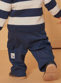 Pantaloni comfort blu navy con tasche effetto cargo LADAMIEN / 24H1BGJ1PANC230