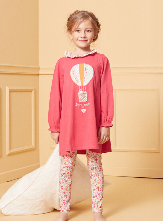 Camicia da notte in jersey con mongolfiera LUINETTE / 24H5PF31CHND316