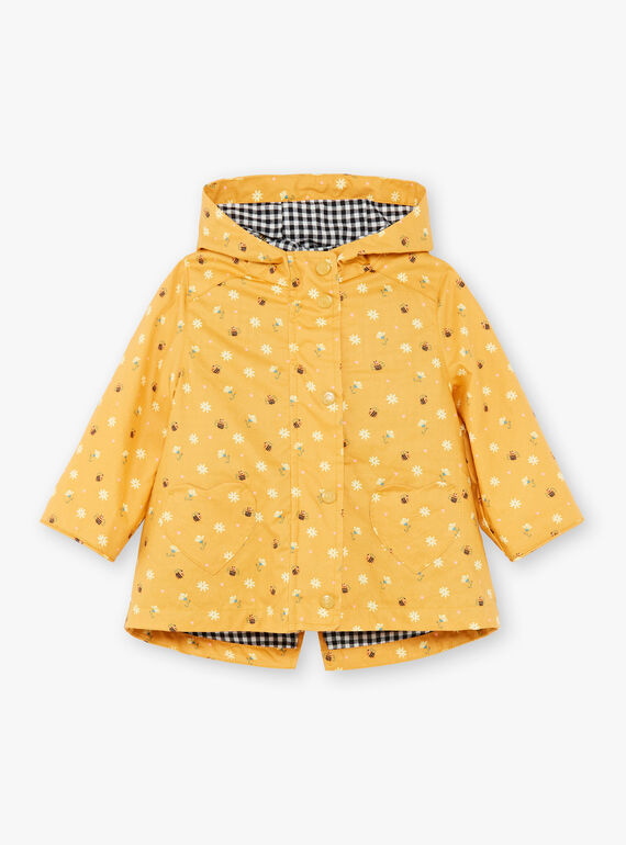 Parka 2 in 1 giallo con cappuccio ZUANAELLE / 21E1BFM1IMPB114