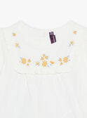 Camicia écru, leggings e fascia blu navy con stampa a fiori 23E1BF81ENS001