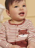 Tutina pigiama a costine con volpe LEALEXIS / 24H5BG37GREE406