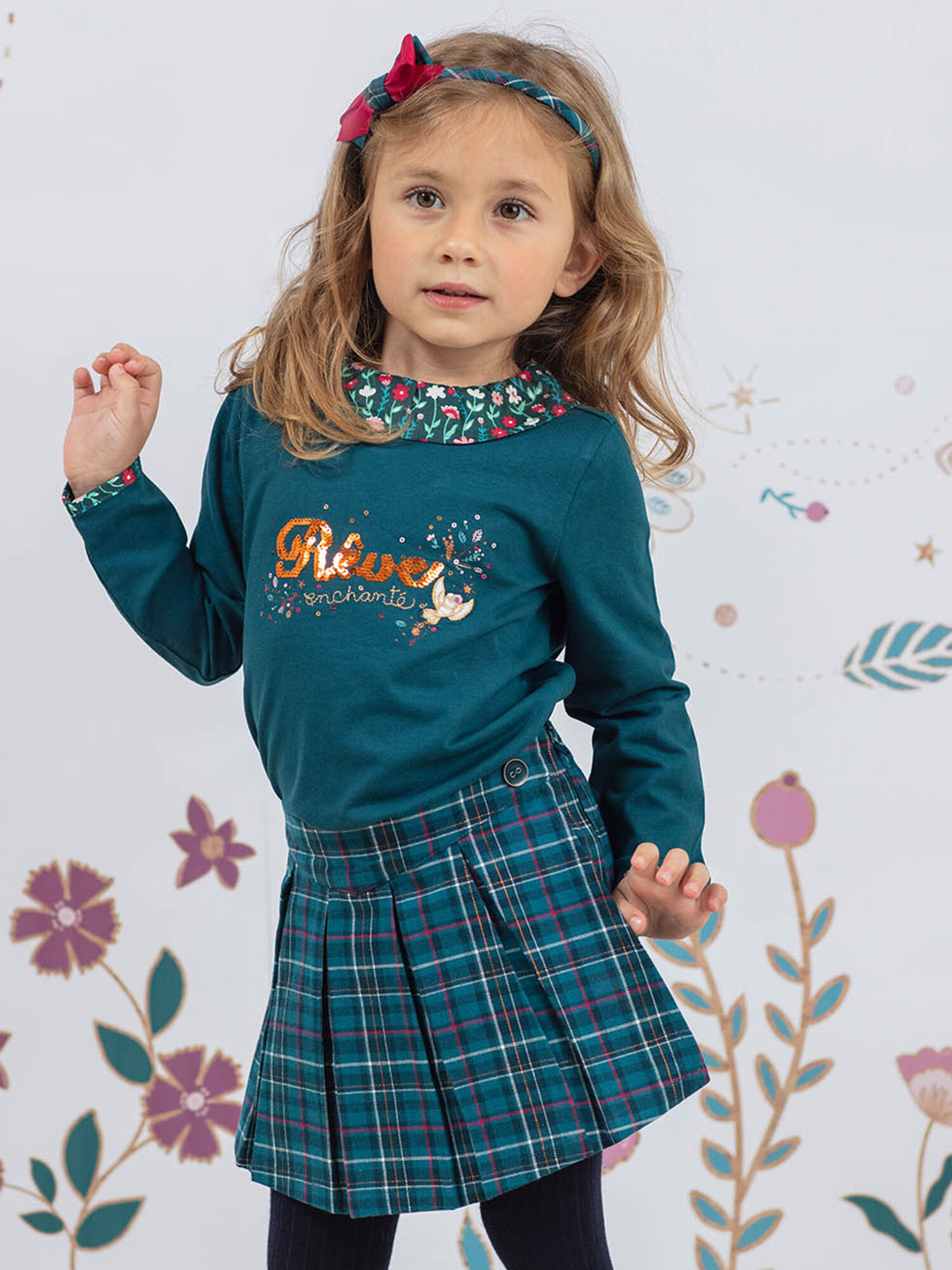 Gonna sales tartan bambina