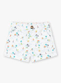 Shorts bianchi e blu con stampa fantasia. ZATOM / 21E1BGU1SHO001