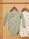 2 body in cotone ecrù e kaki LOUIS / 24H0NG11BOD001