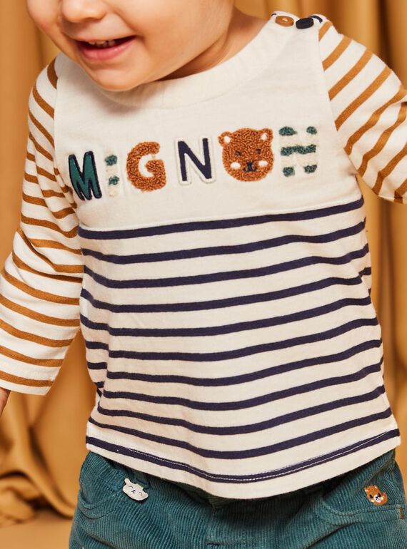 T-shirt a righe a maniche lunghe DANIGEL / 22H1BGU2TML070