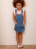 Completo abito salopette e t-shirt a righe ZOCHUETTE / 21E2PFJ1ENSP269