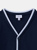 Cardigan blu con scollo a V KRESSAGE / 24E3PGL2GIL070