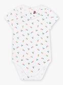 Body ecrù con stampa pesca neonata CAPATRICIA / 22E1BFM1BOD001