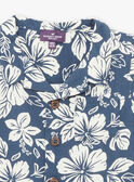 Camicia blu con stampa a fiori KROCHEBEBE / 24E1BGT1CHM070