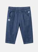 Pantaloni in denim blu con toppe LADORIAN / 24H1BGJ1JEAP274