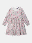 Abito floreale con colletto claudine  LADEDETTE / 24H2PFQ1ROB001