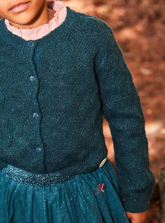 Cardigan in maglia fantasia DUICAETTE / 22H2PFZ1CARG633