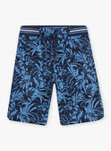 Bermuda navy stampa foglie bambino 22E3PGT3BER070