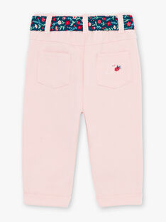 Pantaloni rosa chiaro e cintura neonata BAGARA / 21H1BF91PAND329