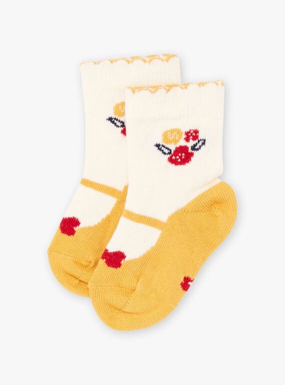 Calze con motivo scarpe Baby e fiori neonata BAELAYA / 21H4BF51SOQ001