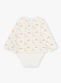 Body e foulard con stampa celeste neonato CAARLO / 22E1BG71BOD001