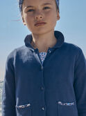 Cardigan in maglia jersey blu LECARDETTE / 24H2PFJ1CARC233