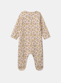 Tutina in tessuto felpato a fiori MEAMELIE / 25E5BFF3GRE413
