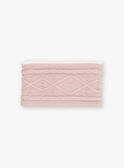 Scaldacollo rosa in maglia intrecciata GIDIANA / 23H4BF51SNO307