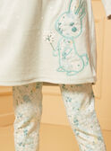 Camicia da notte in ciniglia con coniglio LUIMIETTE / 24H5PF32CHNG632