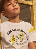 T-shirt écru con scritta Club des copains (Club degli amici) KOAMAGE / 24E3PGD1TMC000