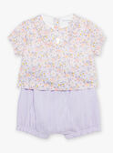 Body, bloomer e fascia lilla con stampa fiori FORINE / 23E0CFT2ENSH700
