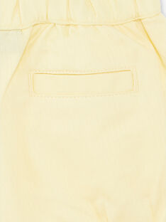 Shorts giallo limone neonata ZANETTY / 21E1BFO1SHOB104