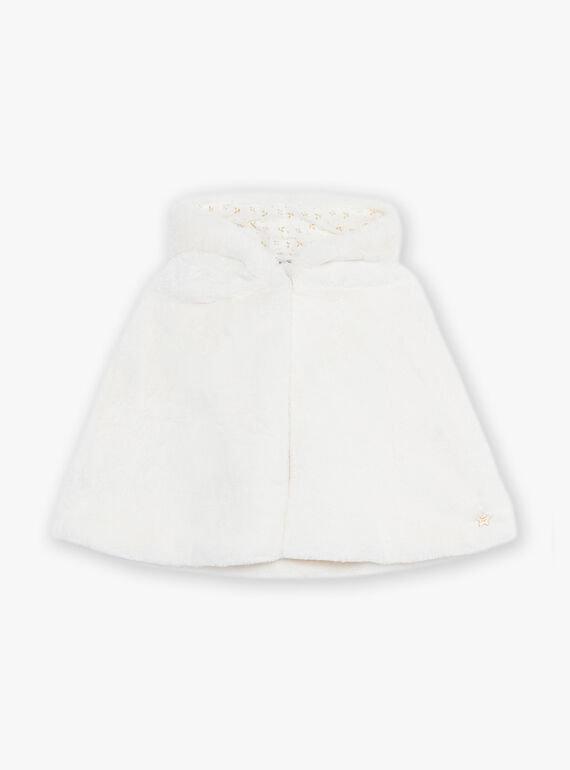 Mantella con cappuccio in finta pelliccia DAECAPETTE / 22H2PF61CPE005