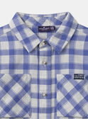 Camicia a quadri blu MEMINAGE / 25E3PG81CHM001