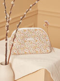 Trousse ecrù e rosa in popeline con stampa a fiori LOLA / 24H0AF11ACD001