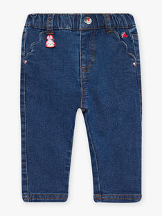 Jeans con motivi ricamati neonata CAFIBY / 22E1BF81JEAP269