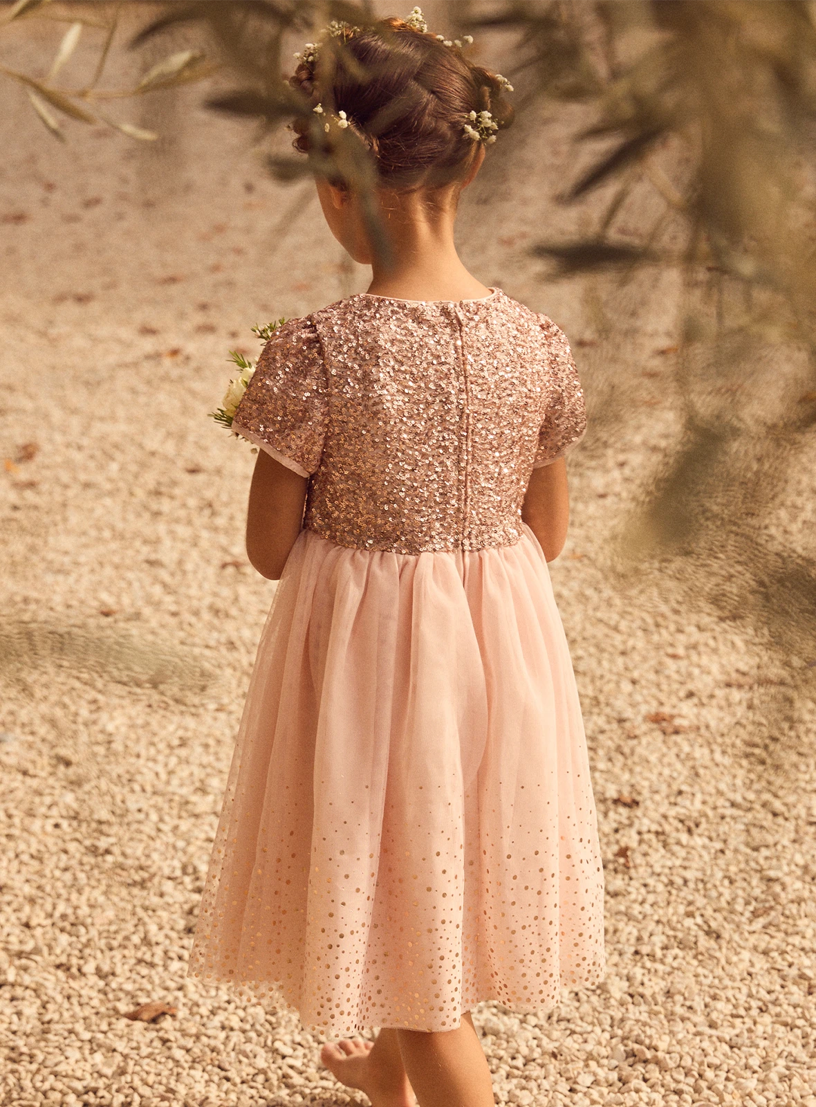 Sergent Major - Collezione Cerimonia : Abito rosa in tulle e paillettes