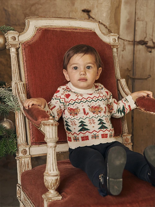 Sergent Major - Pulls de Noël bébé fille